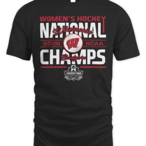 Wisconsin Badger 2026 Women's Hockey Champs T-Shirt Hoodie