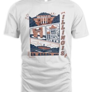 Illinois Campus Landmarks T Shirt