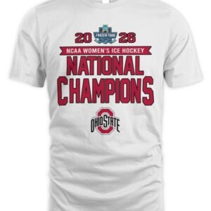 Ohio State Buckeyes 2026 NCAA Frozen Four Women's Ice Hockey National Champions T-Shirt