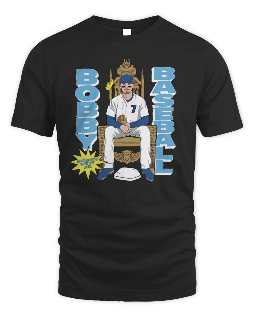 Bobby Witt Jr Bobby Baseball Throne T Shirt