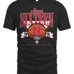 Nebraska Cornhuskers MBB 2026 Sweet Sixteen T Shirt