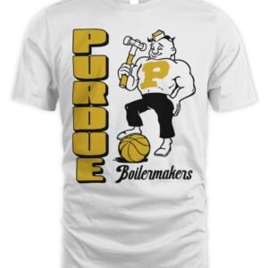 Purdue Boilermakers Basketball 1970's T Shirt Hoodie