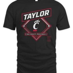 Nathan Taylor Cincinnati Bearcats Baseball T Shirt