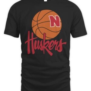 Nebraska Cornhuskers 1990s Basketball Logo T Shirt Hoodie