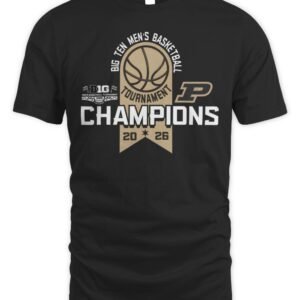Purdue Boilermakers Ribbon Big Ten Tourney Champs Hoodie