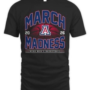 Arizona Wildcats NCAA Men's Basketball March Madness 2026 Hoodie