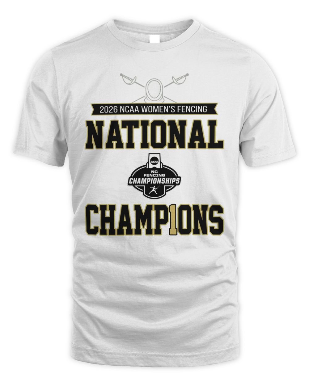 Notre Dame Fighting Irish 2026 Women’s Fencing National Champions T Shirt